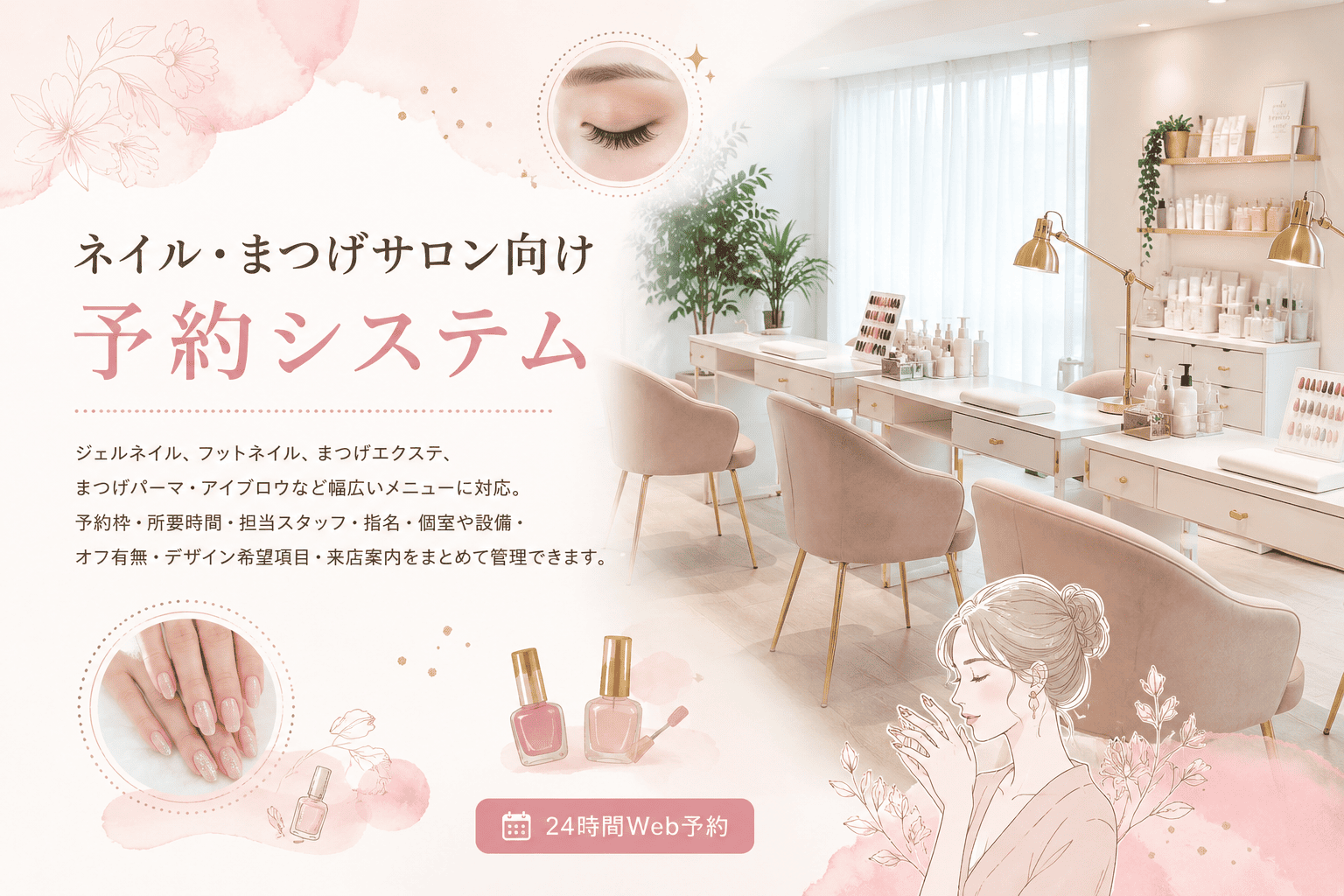 ネイル・まつげサロン向け予約システム EIPrO