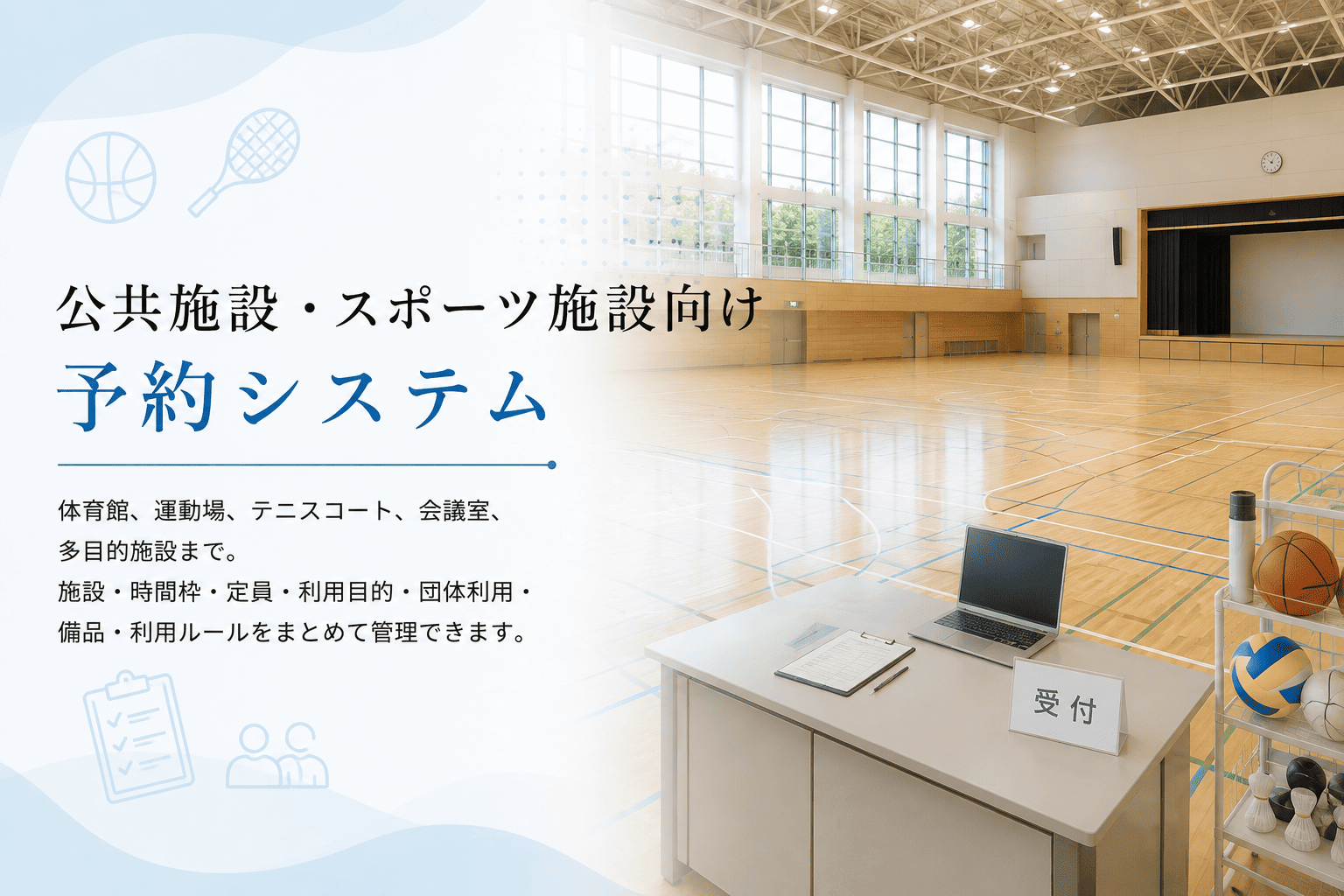 公共施設・スポーツ施設向け予約システム EIPrO